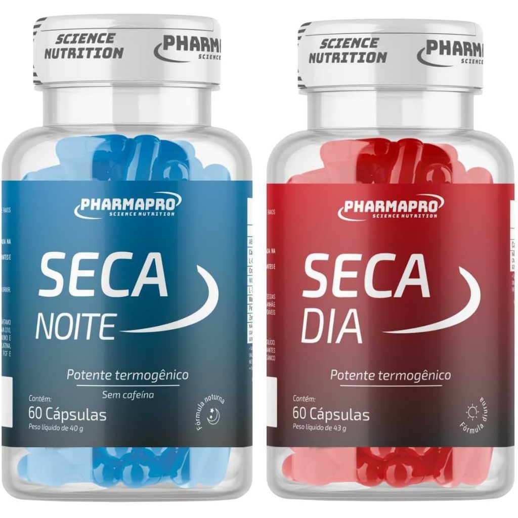 Séc. Dia / Séc. Noite - Termogênicos Naturais - Pharma Pro 120 Cápsulas em Oferta na Shopee
