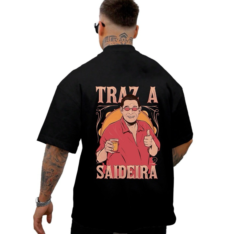 Camiseta Básica Oversized Zeca Streetwear Carnaval