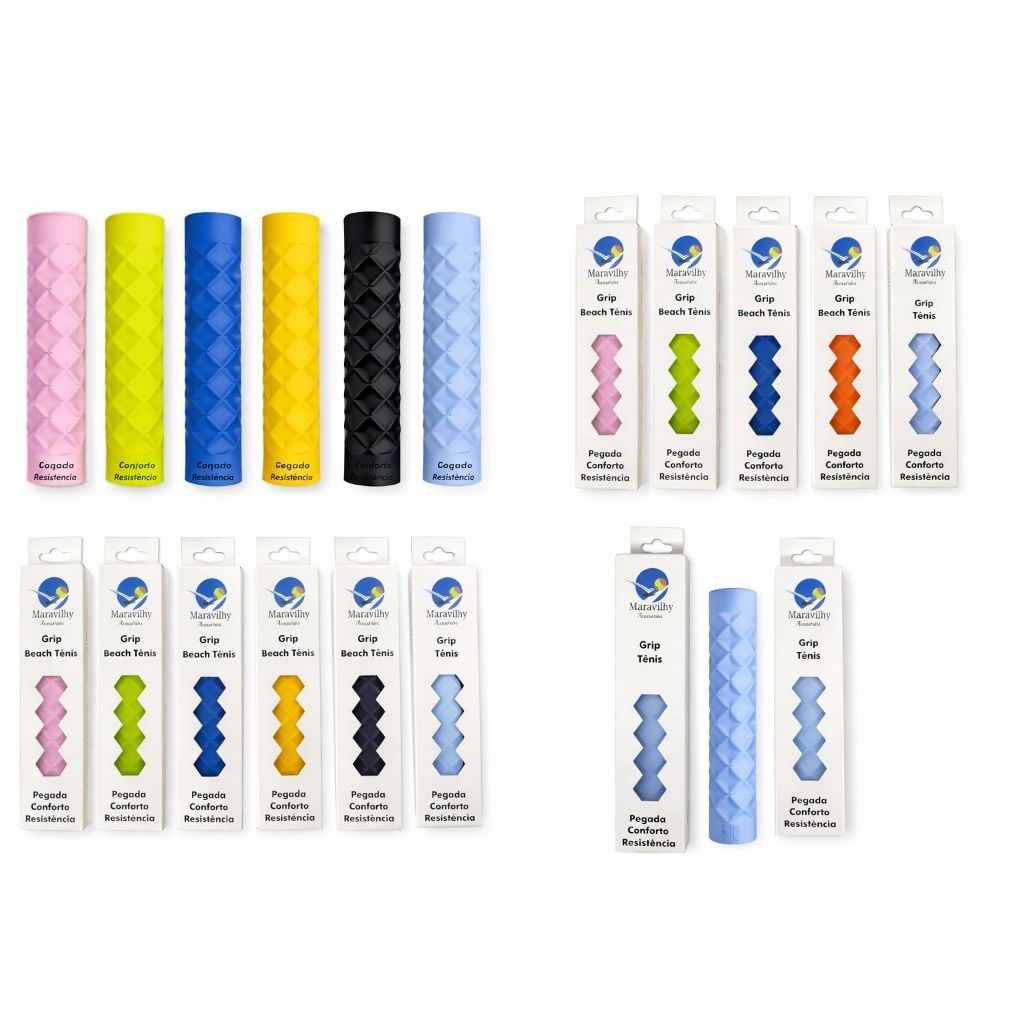 Grip Beach Tenis Silicone Alta Qualidade