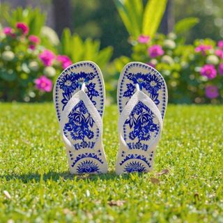 Queima de estoque Use Chinelo de tira feminino moda tropical com conforto prolongado solado macio para rotina intensa