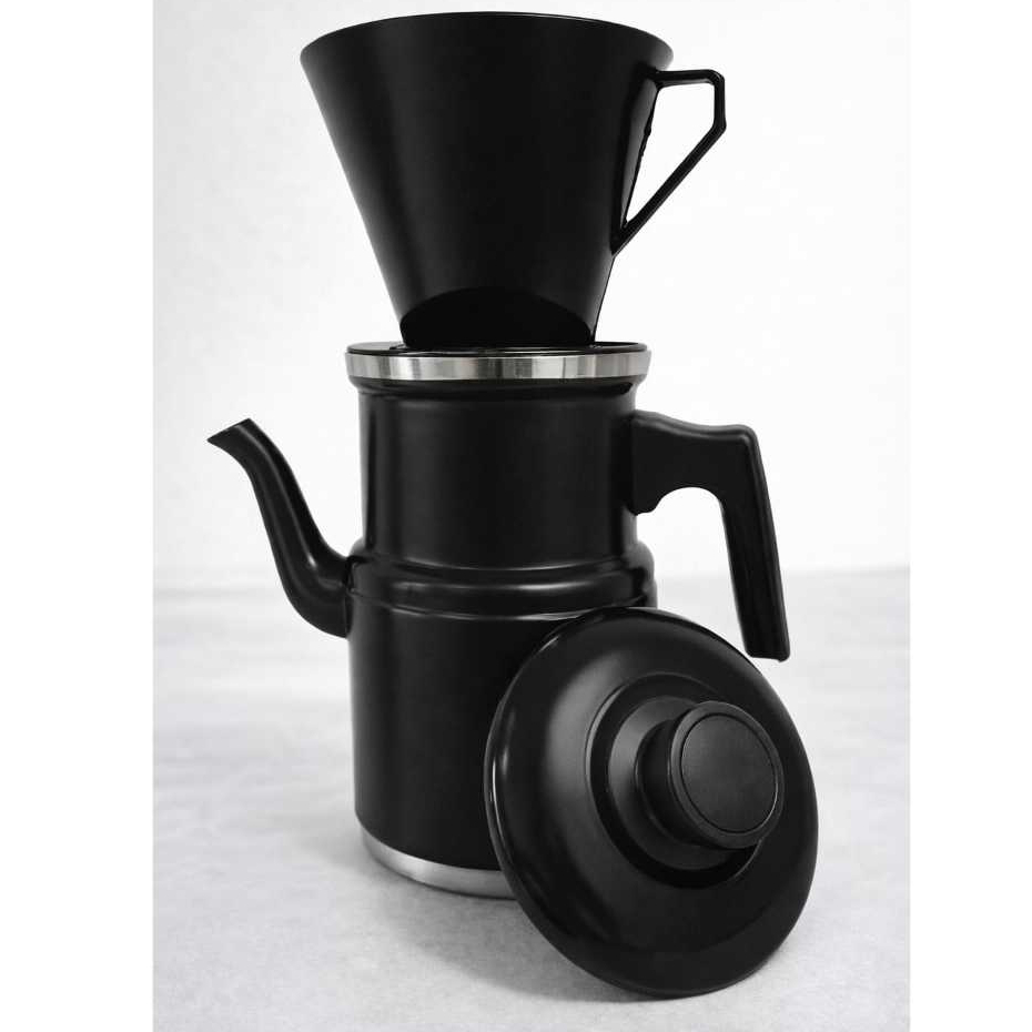 Cafeteira Com Suporte para Coador de Café 1,2 Litros Alumínio Resistente Café Chá Leite