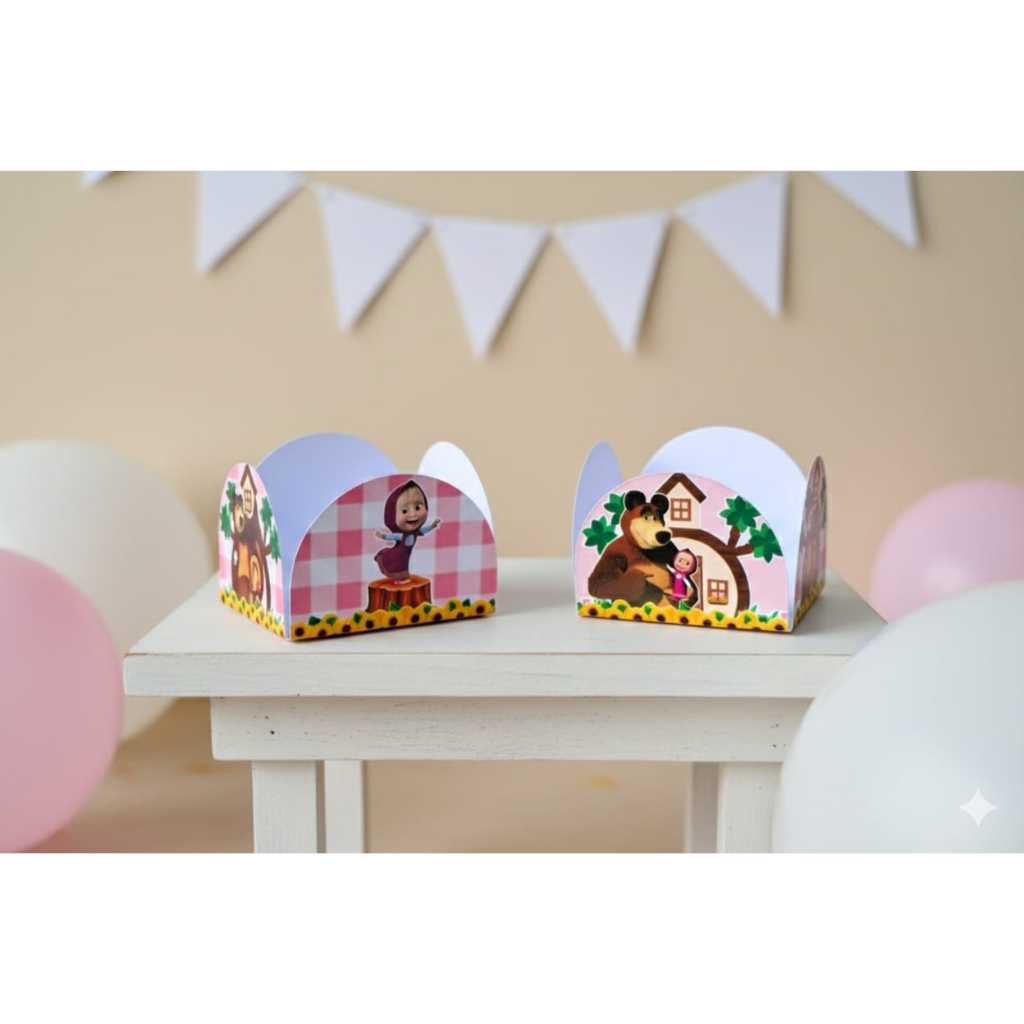 Envio Rapido- Forminha de docinhos personalizada Masha e o Urso | infantil | qualquer tema| lembrancinha aniversário