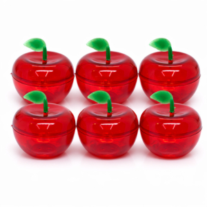 10 Mini Maça de Acrílico Caixinha Lembrancinha Festas