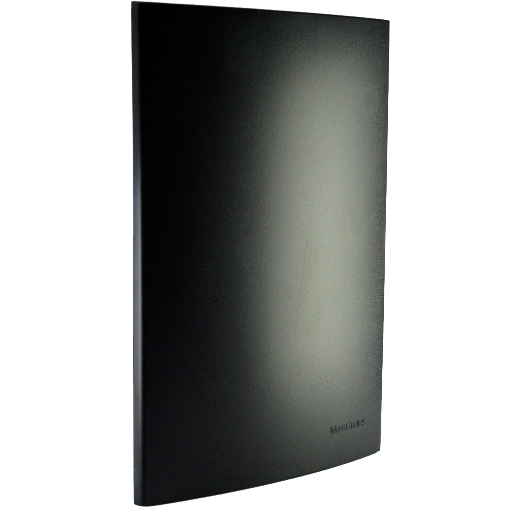 Placa 4x2 Cega Preto Fosco Espelho Tampa Clean Ebony Margirius