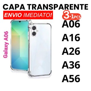 Capa Transparente TPU Anti Shock Para Samsung A06 A16 A26 A36 A56 em Oferta na Shopee
