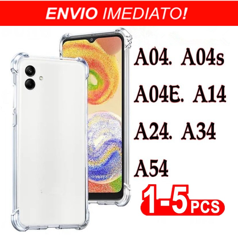 Capa transparente capinha TPU Anti Shock Impacto Samsung Galaxy A04 A04s A04e A14 A24 A34 A54