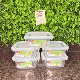 KIT Potes Marmitas Quadrada Fitness 400ml com Trava Grande Livre de BPA em Oferta na Shopee