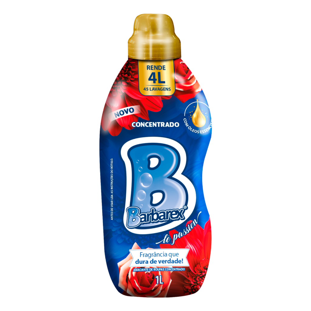 Amaciante Roupas Concentrado Lê Passion Barbarex 1,35 litros em Oferta na Shopee