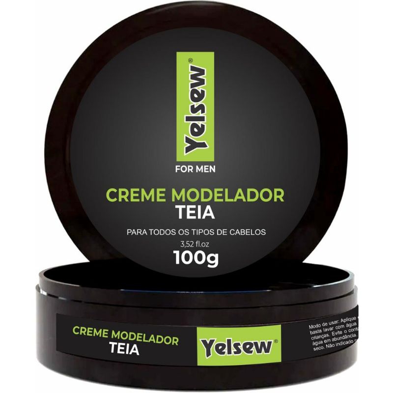 Pomada masculina Creme Modelador Teia Para Cabelo Yelsew 100g