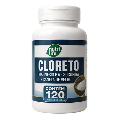 Nutri life - cloreto de magnesio com sucupira - 120 cápsulas