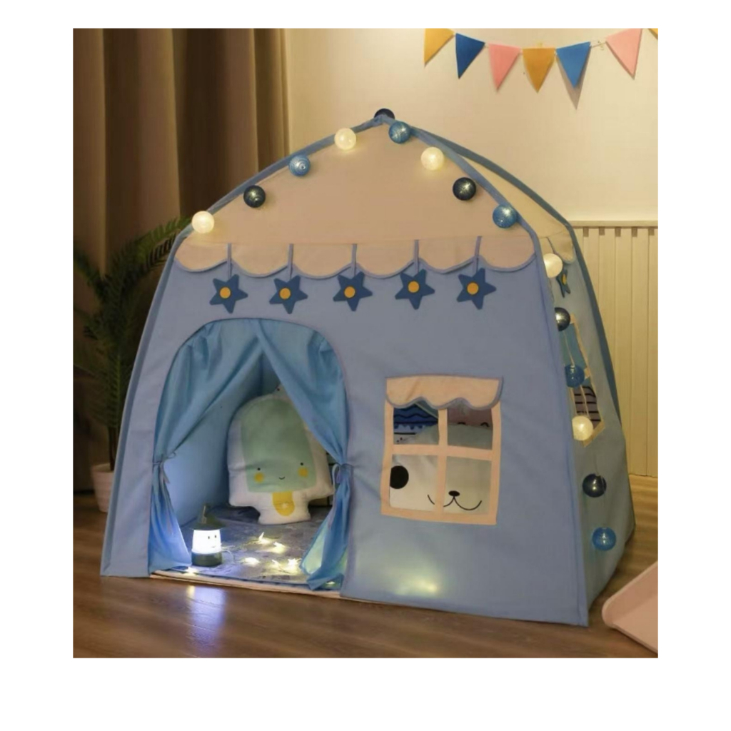 Barraca Tenda menina cabana Criança Infantil Dobrável COM/SEM LEDS ESTRELAS