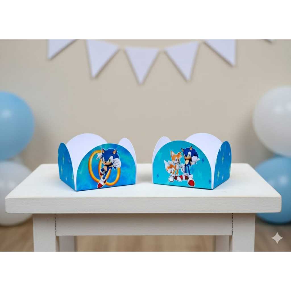Envio Rapido- Forminha de docinhos personalizada Sonic | infantil | qualquer tema| lembrancinha aniversário