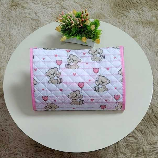 Porta Fralda Pomada e Lenço Umedecido Bebê Passeio Praticidade Portátil 18x25