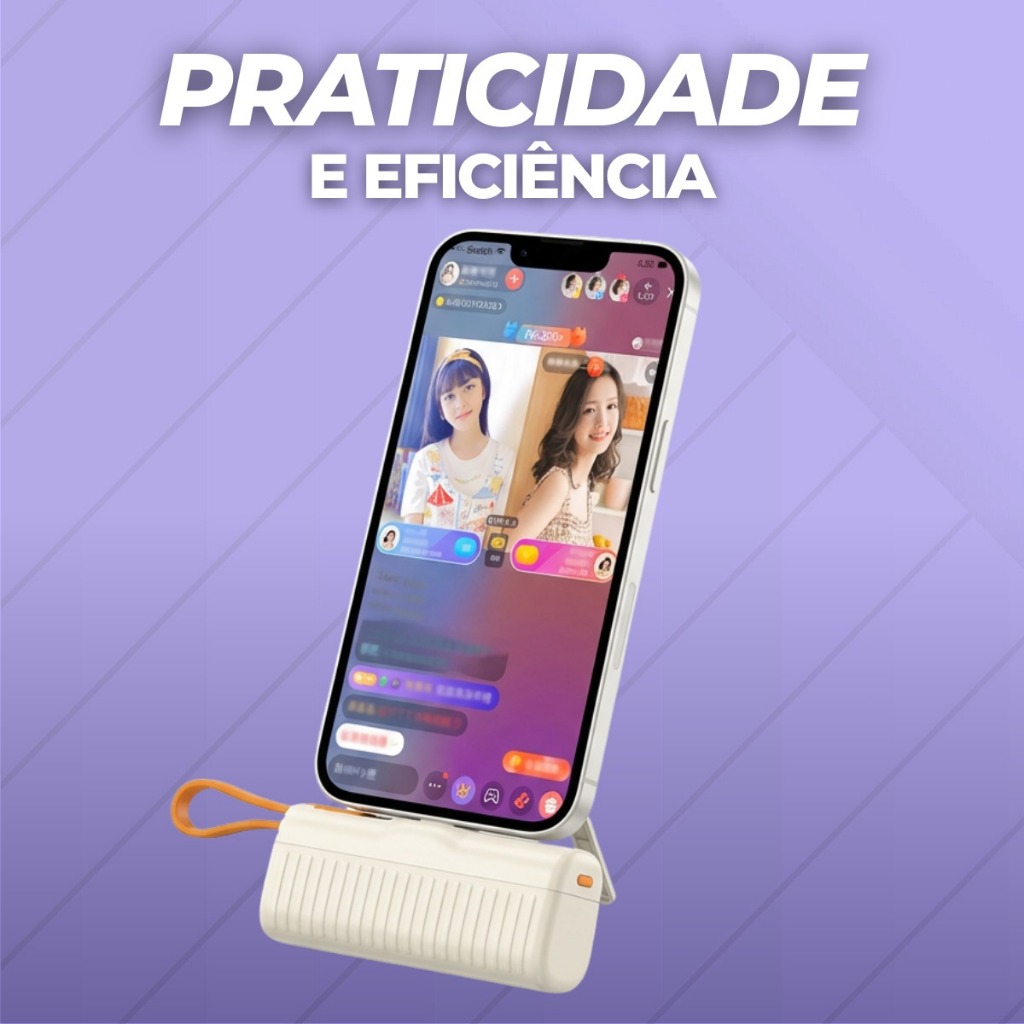 Detalhes do Mini Carregador Portatil Power Bank Para Celular 5000mah ITipo C e IOS