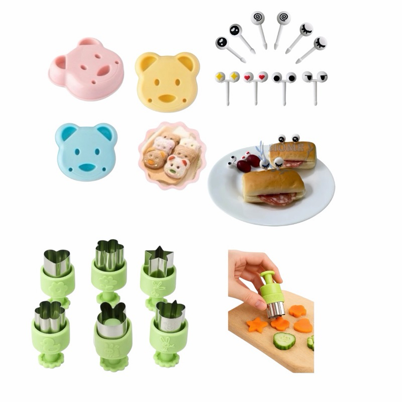 Kit 10 Garfinho + 6 Forma Molde Cortador Frutas + 1 Ursinho em Oferta na Shopee