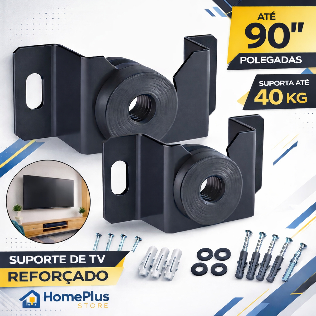 Suporte Fixo Universal Brasforma para TV 10” a 90” Aço Reforçado Fácil Instalação em Oferta na Shopee