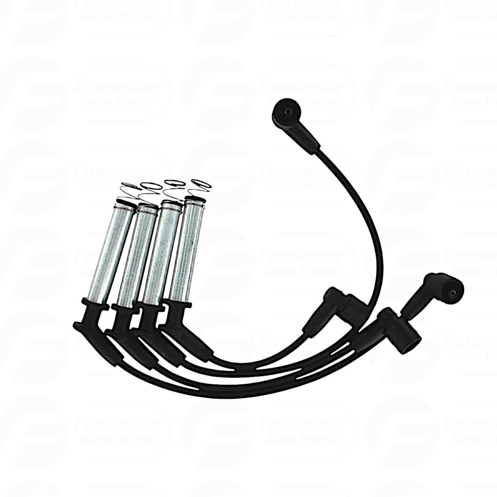 Kit Cabos + Velas Gol G4 G5 1.0 1.6 8v Apos 2008 Flex Promoção