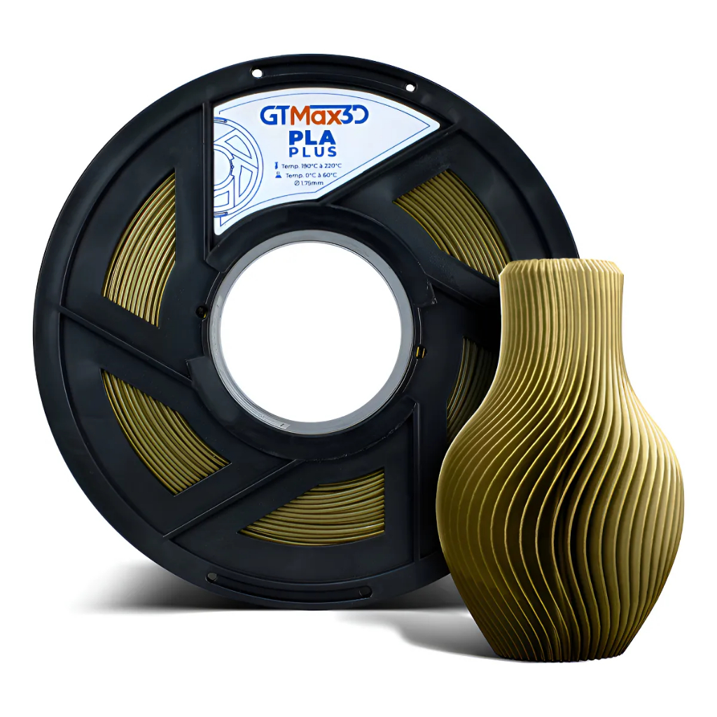 Filamento PLA Dourado Escuro Premium GTMax 1kg