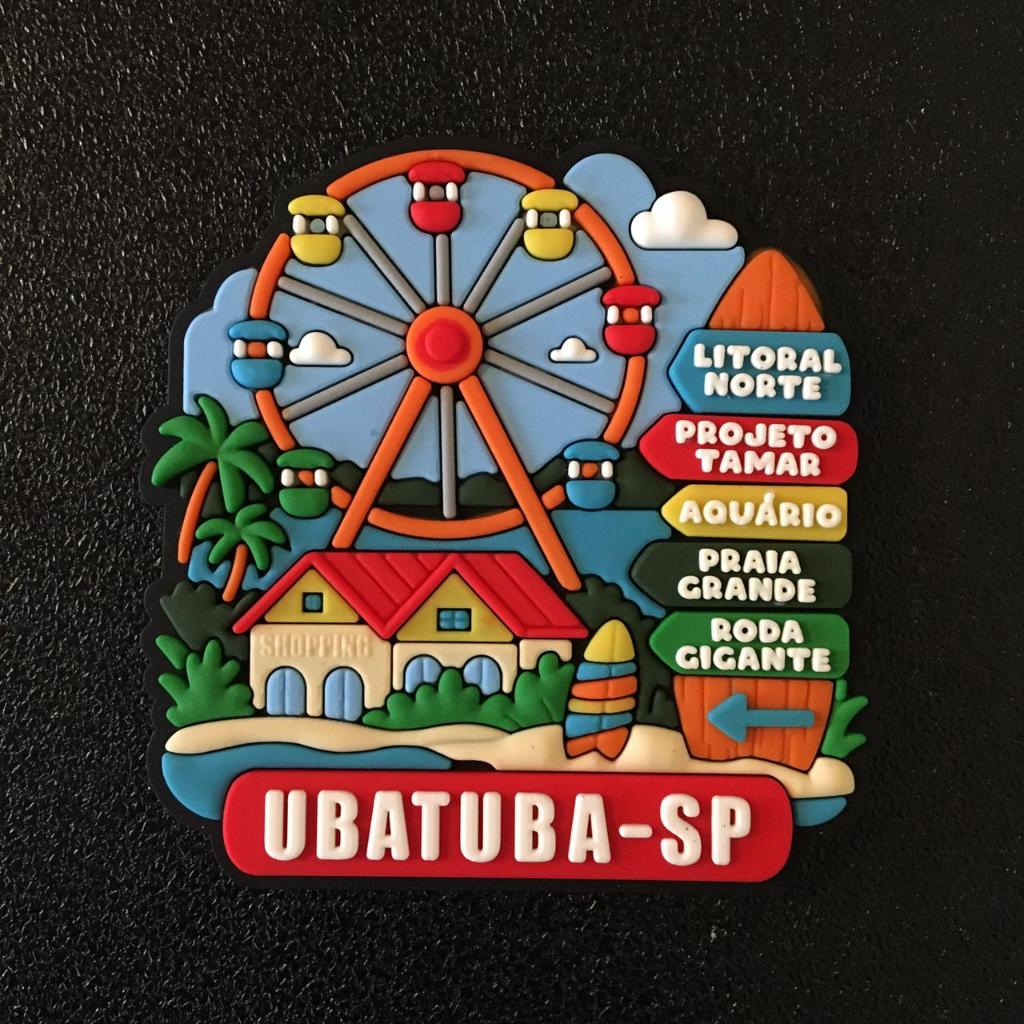 Ímã Ubatuba SP Roda Gigante – Ímã de Geladeira em Oferta na Shopee