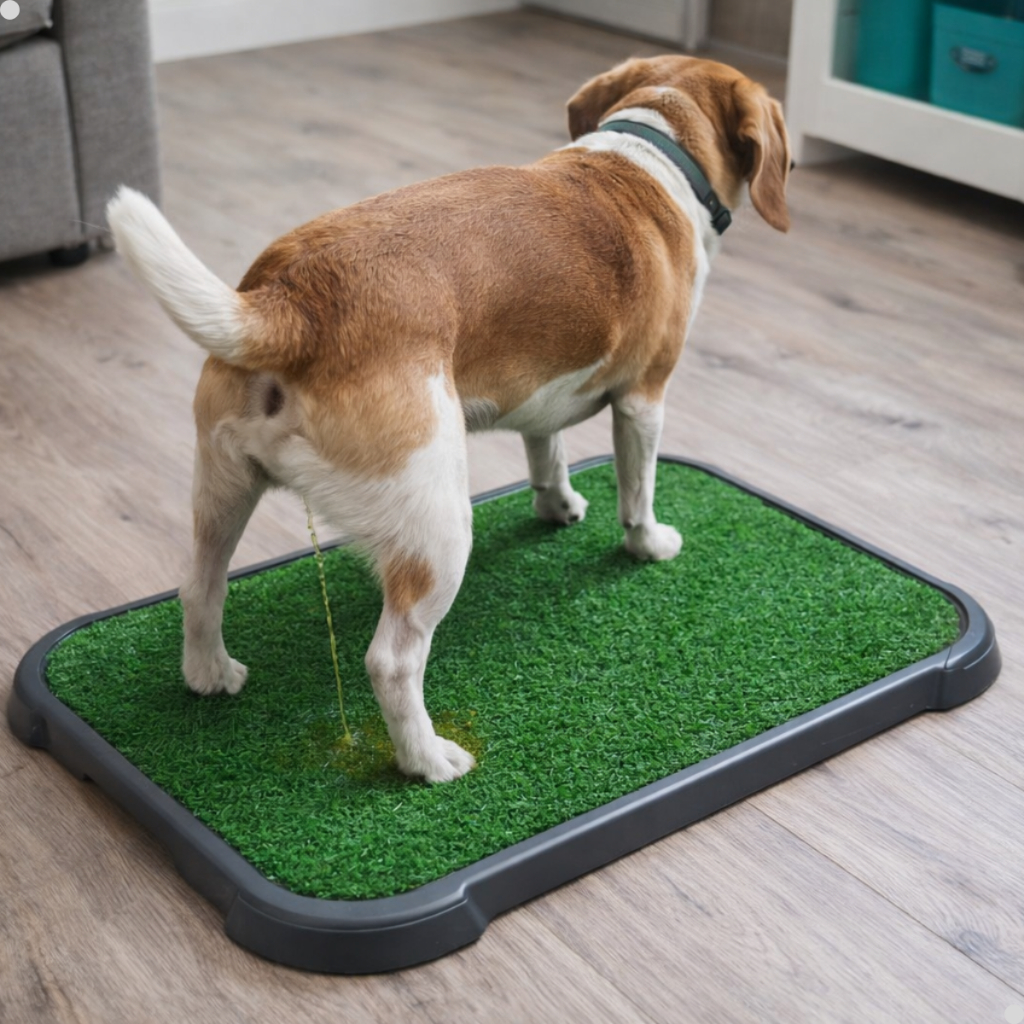 Sanitário Canino Tapete Higiênico Xixi Pet Grama Sintética Lavável Grande 65x45Cm