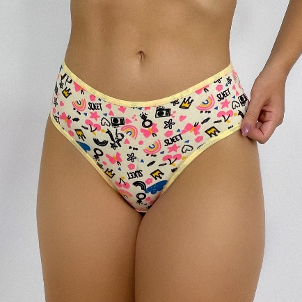 Kit 5 Calcinhas Femininas Adultos Conforto Algodão Cintura Alta Tamanhos Grandes