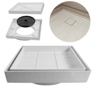 Ralo Oculto 15x15 Invisível Seca piso Porcelanato com grelha em Oferta na Shopee