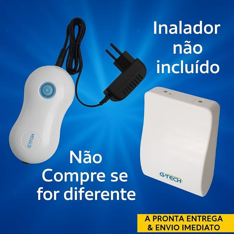 Fonte Carregador 12V para Inalador G-tech Compact Dc1 / Dc2