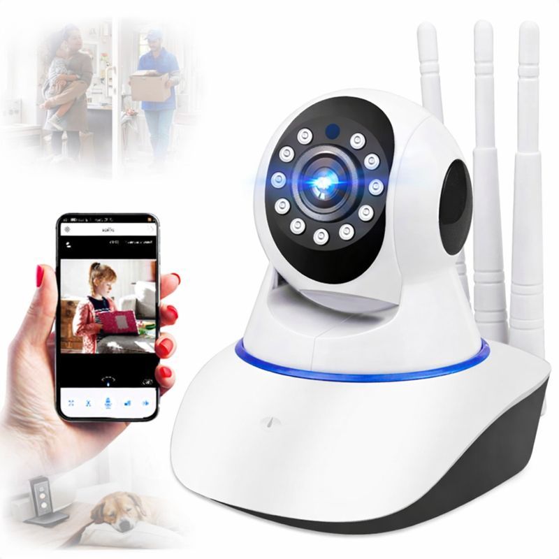Babá Eletronica 3 Antenas Wifi Segurança 360 Visão Noturna em Oferta na Shopee