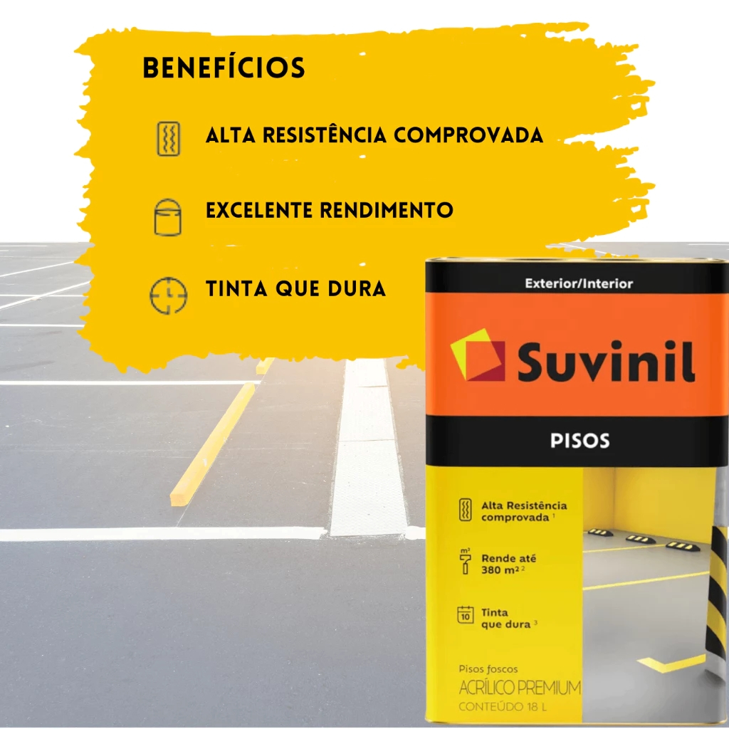 Tinta Acrílica Para Pisos Fosca Suvinil Escolha A Cor 18L em Oferta na Shopee