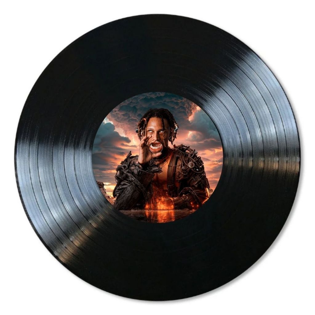 Disco de Vinil Decorativo Dupla Face 30cm Arte Alee Parede Estilo Retrô