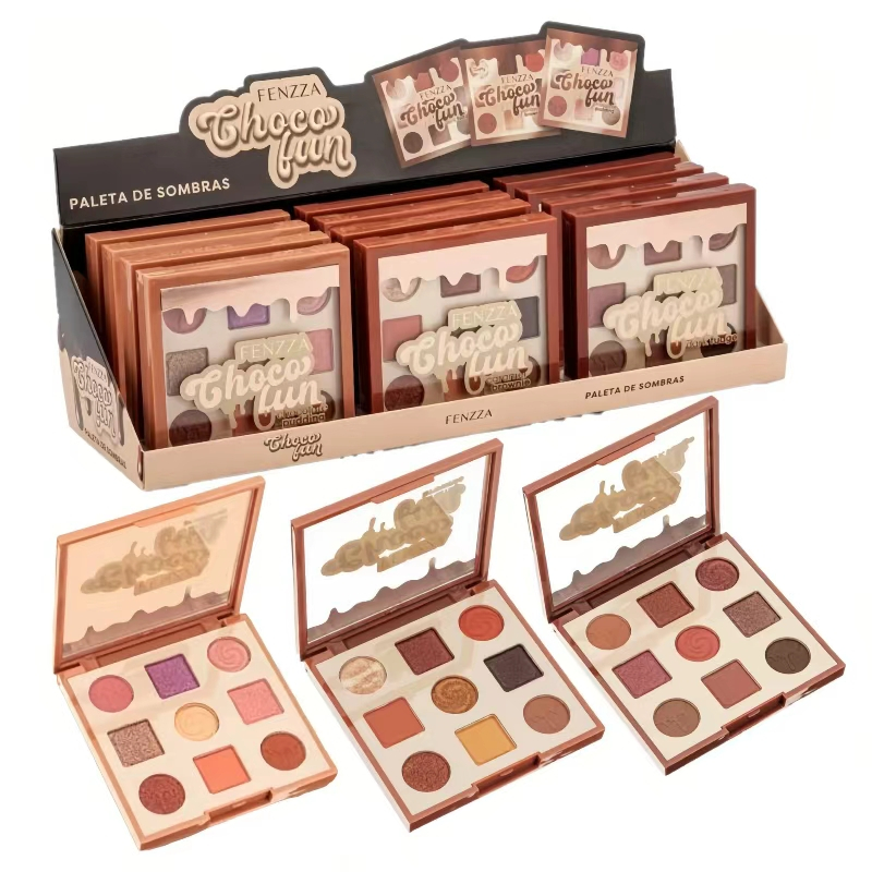 Paleta de Sombras com 9 Cores Choco Fun Fenzza - FZ10090-SC em Oferta na Shopee