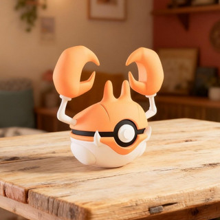Pokebola Krabby ou Kingler – Impressão 3D • Colecionável • PLA Biodegradável • Alta Qualidade - Pokemon