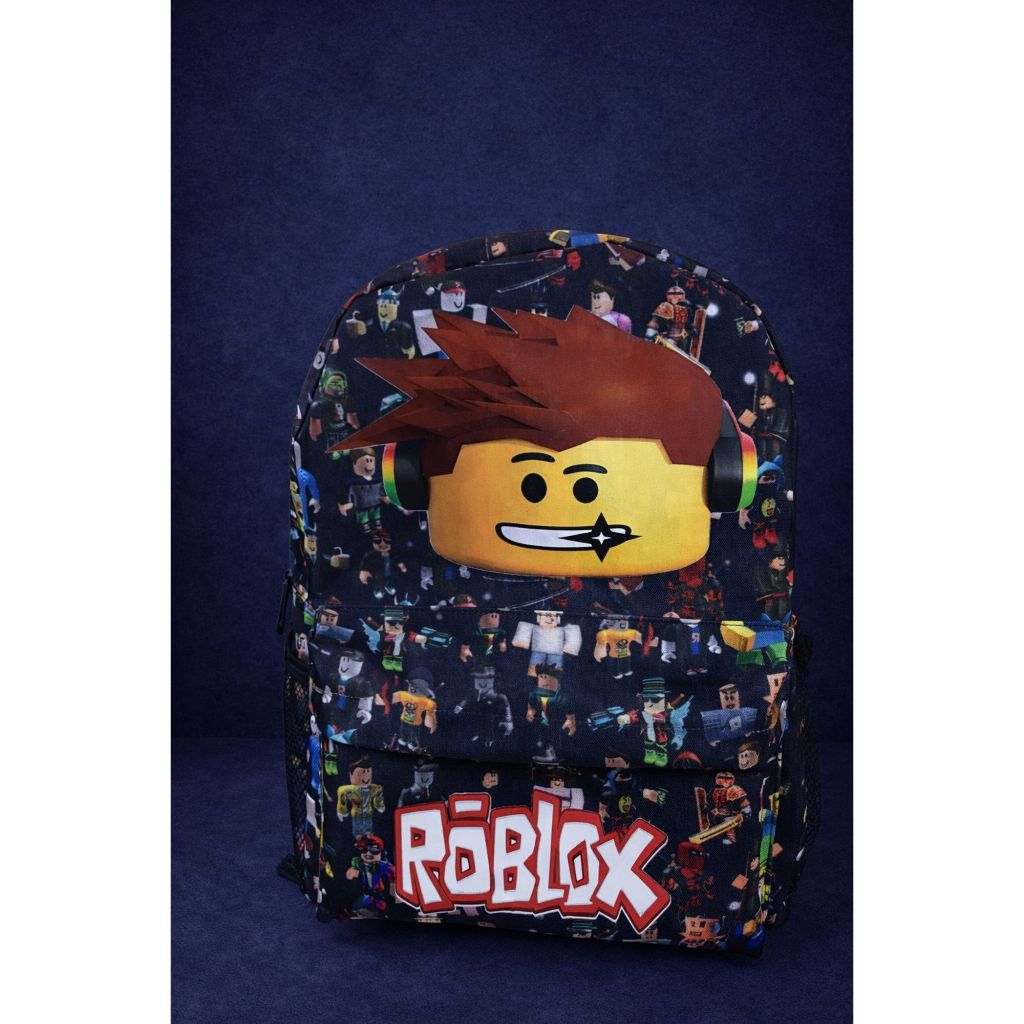 Mochila Escolar Roblox Alça Regulável Grande em Oferta na Shopee