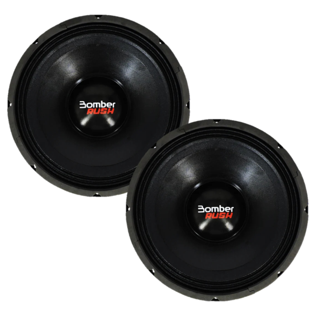 Par Alto Falante Woofer Bomber Rush 2.0k 12 Polegadas 1000w Rms 4 Ohms