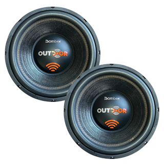 Par Alto Falante Subwoofer Bomber Outdoor 12 Pol 500w Rms 4 Ohms em Oferta na Shopee