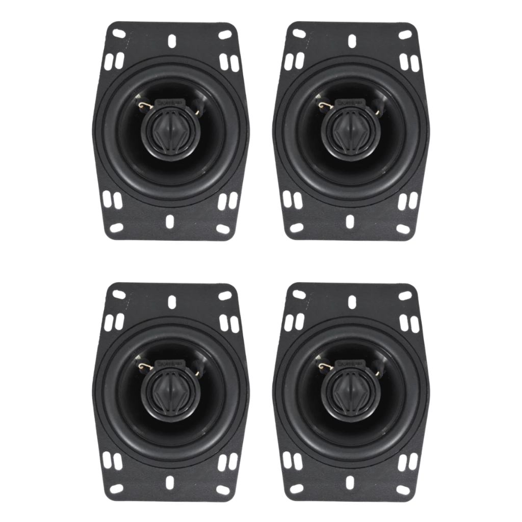Kit 4 Alto Falante 4pol Bomber Bbr4 Triaxial 120w Rms 4 Ohms