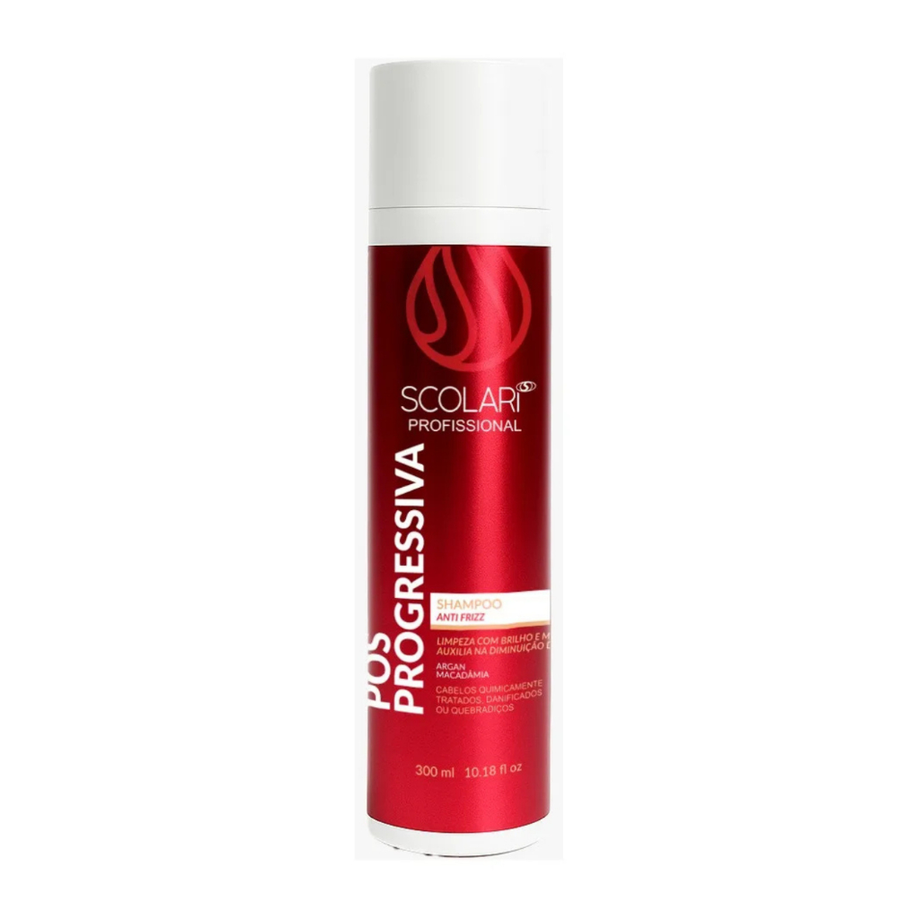 Shampoo Pós Progressiva Scolari 300ml – Prolonga o Liso e Brilho Intenso com Argan e Macadâmia ✨🚿