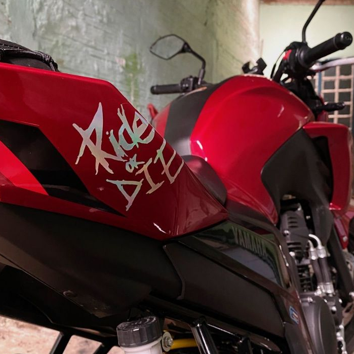 10x7,5cm | Adesivo | Ride or Die | Para motos