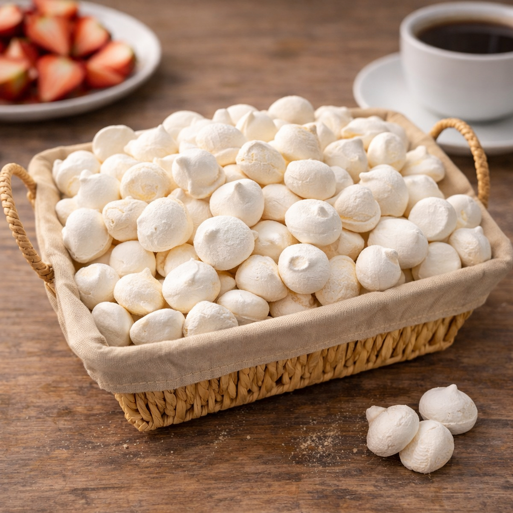 Suspiro Doce Crocante 100g 250g 500g Ideal para Sobremesas Cafés Lanches Festas e Revenda