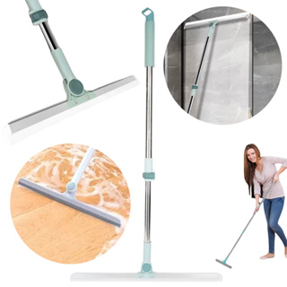 Rodo de Silicone P/Limpeza de Piso Vidros Com Gancho Secos e Molhados Uso Duplo Vassoura Mágica VEN2 em Oferta na Shopee