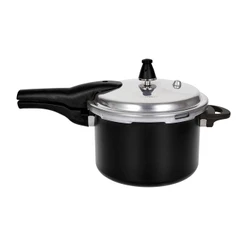 Panela de Pressão 20 cm 4,2L Antiaderente Ceramic Life Brinox Super - Cor Preto