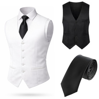 Kit Colete Social Slim Masculino + Gravata Social Luxo - Pronta entrega