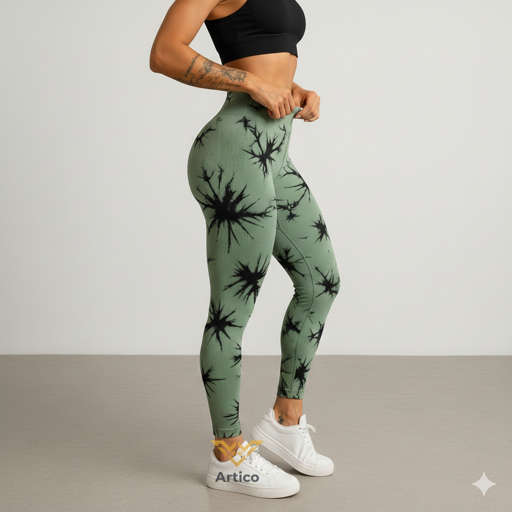 Calça Legging Tie Dye Esportiva Academia Empina Bumbum G29 Tamanho Unico