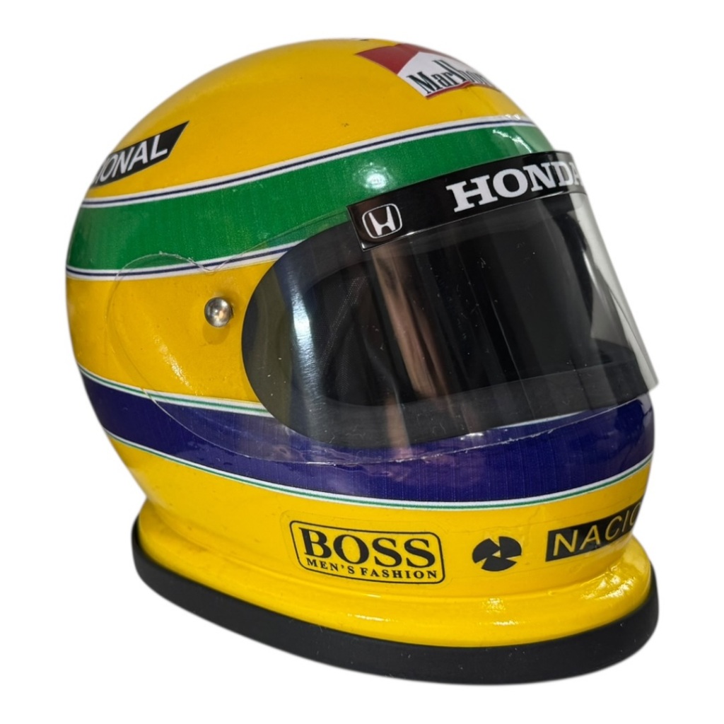 Miniatura Capacete Ayrton Senna Ímola 1994 - 13 Cm