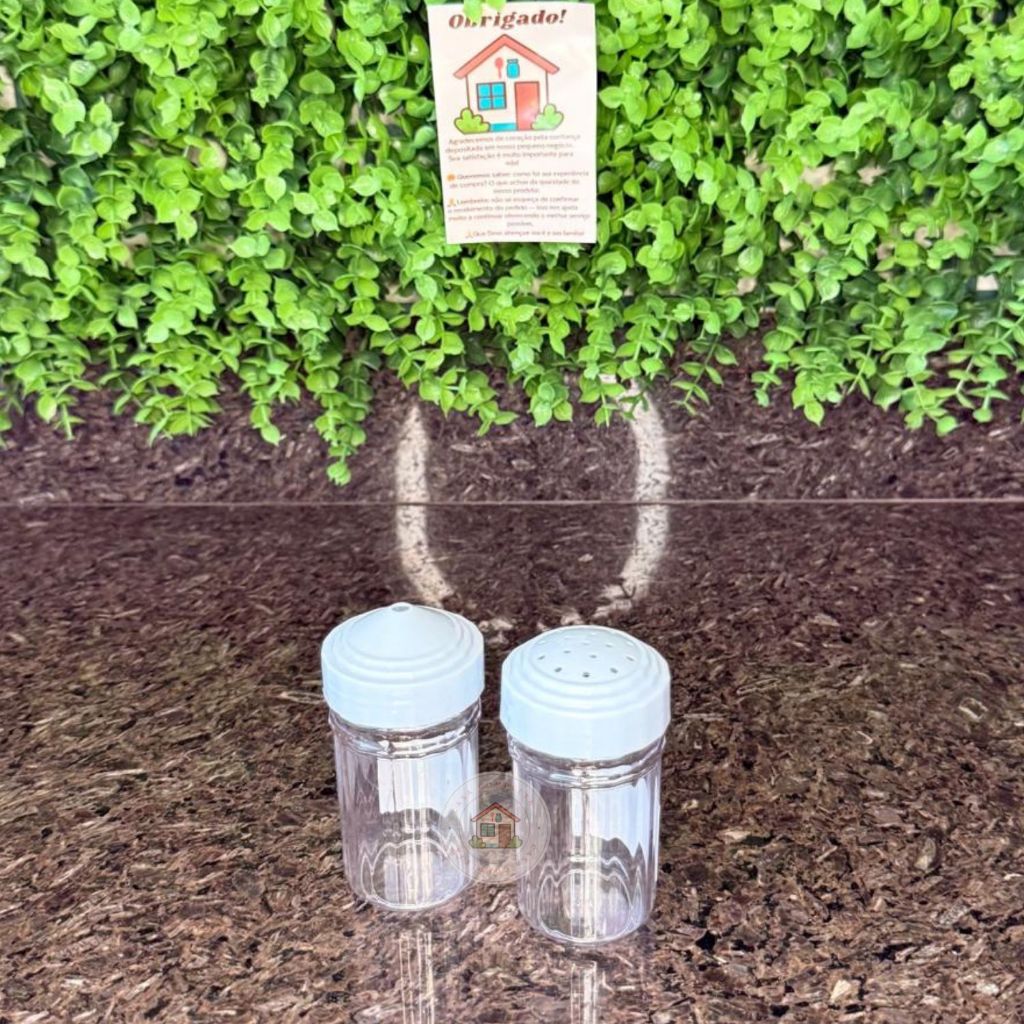 KIT Saleiro e Paliteiro em Acrílico Transparente em Oferta na Shopee