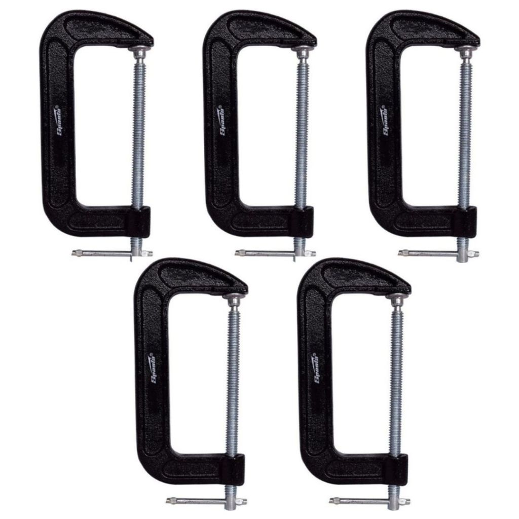 Grampos Marceneiro Tipo C 3 Polegadas 75 X 75 X 130 Mm em Oferta na Shopee