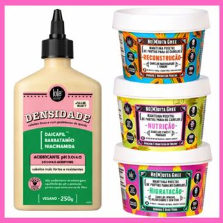 Kit Acidificante Lola Densidade 250g + Bemdita Ghee 3x100g - Lola Cosmetics