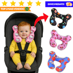 Almofada Infantil Pescoço Bebe Conforto Apoio de Pescoço Confortável