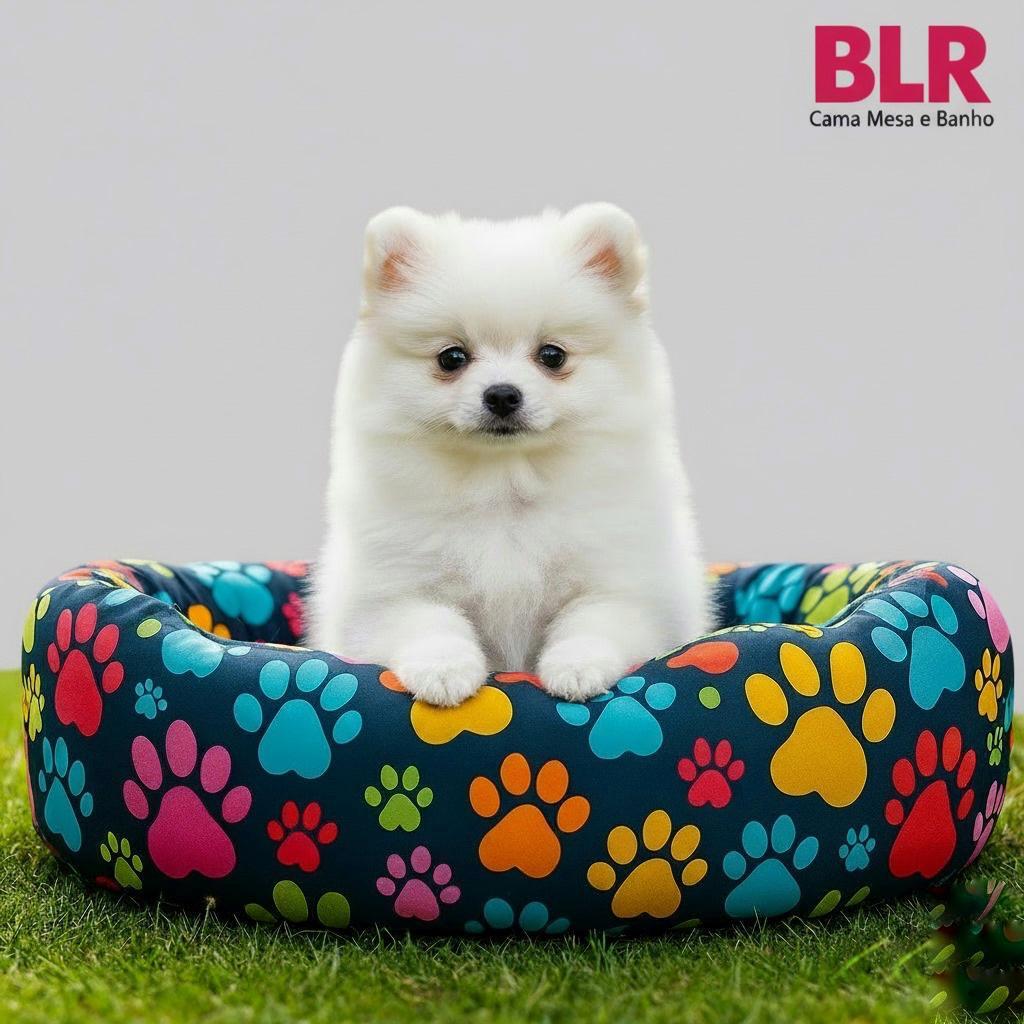 Cama Pet Confortável Redonda 50cm – Ideal para Gatos e Cachorros Médios