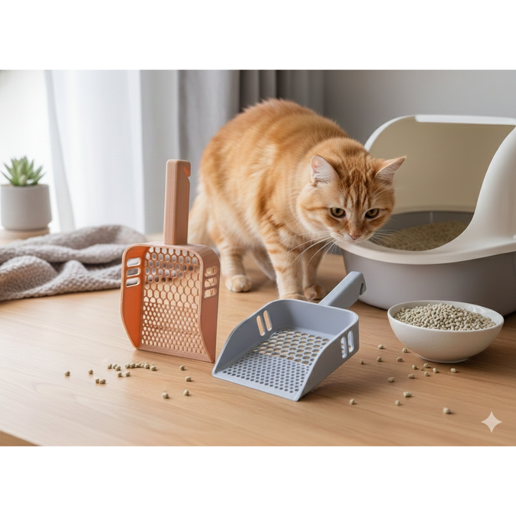 Pá Coletora - Higiene Rápida e Design Moderno para o seu Gato